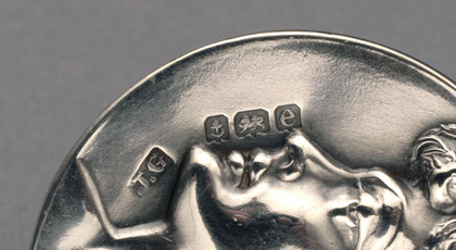 Art Nouveau Silver Button Set (6)